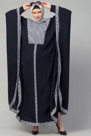 Striped Elegant Kaftan in Dual Color