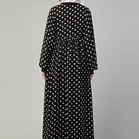 Dual Layer Shrug Abaya - Nida Matte fabric close up