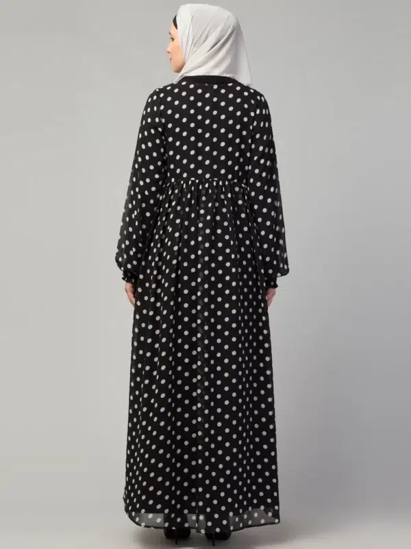 Dual Layer Abaya Dress with attached Shrug