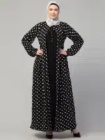 Dual Layer Abaya Dress with attached Shrug