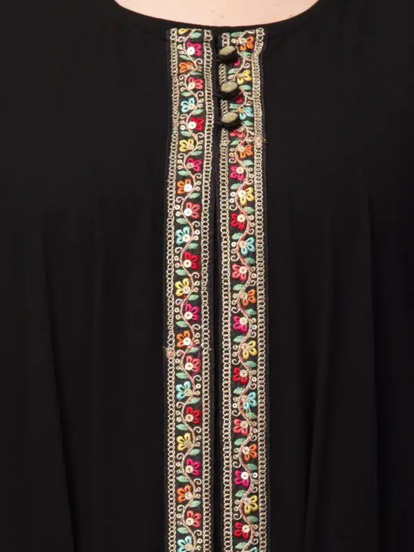 Inner Abaya with Cape with Lace Work