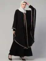 Inner Abaya with Cape with Lace Work