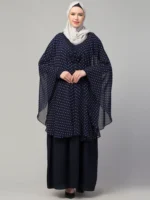 Aline Shrug abaya with Polka dot Cape