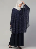 Aline Shrug abaya with Polka dot Cape