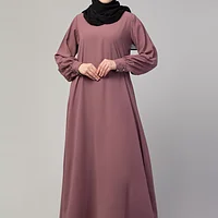 A-line Inner Abaya with Cuff Sleeves