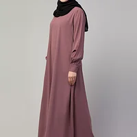 A-line Inner Abaya with Cuff Sleeves