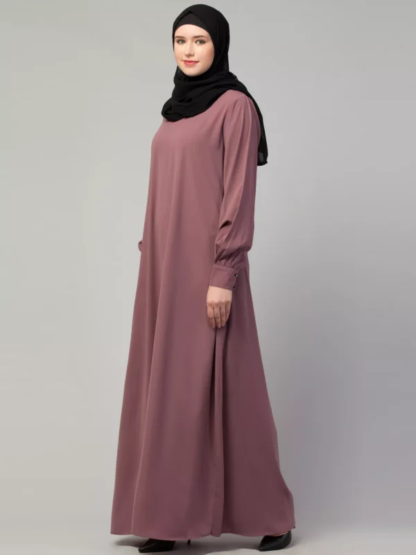 A-line Inner Abaya with Cuff Sleeves